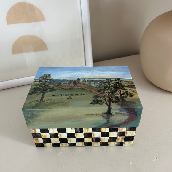 Mackenzie-Childs Pinecone Glass Holiday Ornament - Picture 1 of 6